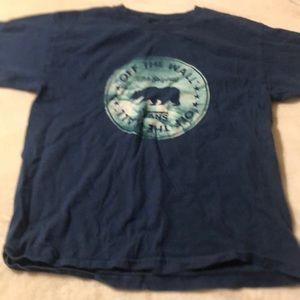 Vans off the wall blue bear shirt the original, size is kids medium